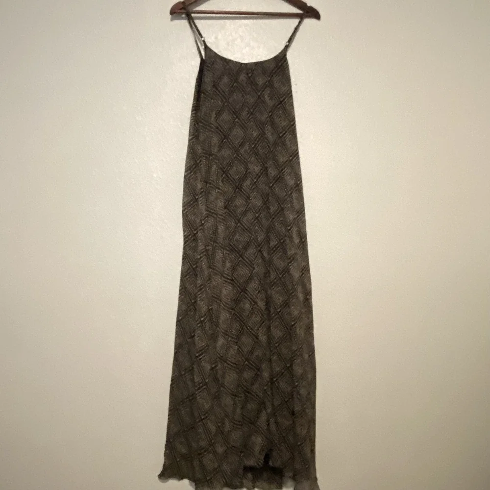 Jessica Simpson Maternity Spaghetti Maxi Dress Sz Medium‎ Aztec